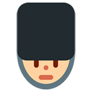 Emoji 💂🏼 Guardia: Carnagione Abbastanza Chiara su Twitter Twemoji 2.0.