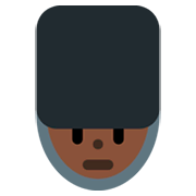 💂🏿 Emoji Guarda: Pele Escura na Twitter Twemoji 2.0.