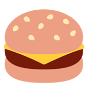 Émoji 🍔 Hamburger sur Twitter Twemoji 2.0.