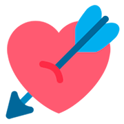 💘 Emoji Coração Com Flecha na Twitter Twemoji 2.0.