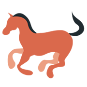 Emoji 🐎 Cavallo su Twitter Twemoji 2.0.