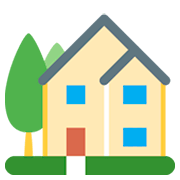 Emoji 🏡 Casa Con Giardino su Twitter Twemoji 2.0.