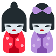 🎎 Emoji Muñecas Japonesas en Twitter Twemoji 2.0.