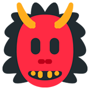 👹 Emoji Demonio Japonés Oni en Twitter Twemoji 2.0.