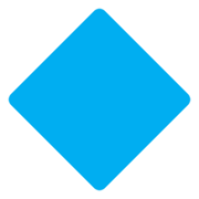Emoji 🔷 Rombo Blu Grande su Twitter Twemoji 2.0.
