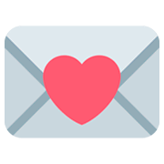 💌 Emoji Carta De Amor en Twitter Twemoji 2.0.