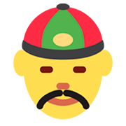 👲 Emoji Mann mit chinesischem Hut Twitter Twemoji 2.0.