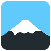 🗻 Emoji Monte Fuji en Twitter Twemoji 2.0.