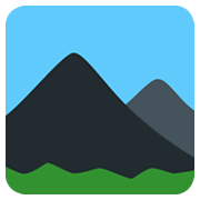 ⛰️ Emoji Montaña en Twitter Twemoji 2.0.