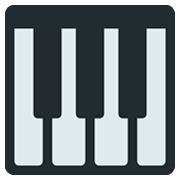 🎹 Emoji Teclado Musical en Twitter Twemoji 2.0.