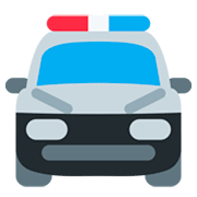 🚔 Emoji Vorderansicht Polizeiwagen Twitter Twemoji 2.0.