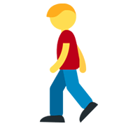 🚶 Emoji Persona Caminando en Twitter Twemoji 2.0.