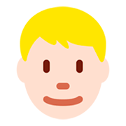 👱🏻 Emoji Persona Adulta Rubia: Tono De Piel Claro en Twitter Twemoji 2.0.