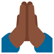 Émoji 🙏🏿 Mains En Prière : Peau Foncée sur Twitter Twemoji 2.0.