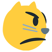 Emoji 😾 Gatto Imbronciato su Twitter Twemoji 2.0.