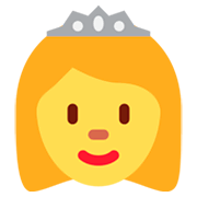 Émoji 👸 Princesse sur Twitter Twemoji 2.0.