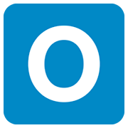 🇴 Emoji Indicador regional símbolo letra O en Twitter Twemoji 2.0.