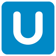 🇺 Emoji Letra do símbolo indicador regional U na Twitter Twemoji 2.0.