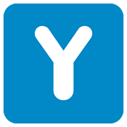 🇾 Emoji Letra do símbolo indicador regional Y na Twitter Twemoji 2.0.