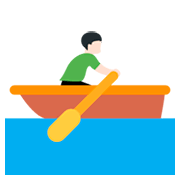 Emoji 🚣🏻 Persona In Barca A Remi: Carnagione Chiara su Twitter Twemoji 2.0.