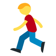 Emoji 🏃 Persona Che Corre su Twitter Twemoji 2.0.