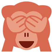 🙈 Emoji Mono Con Los Ojos Tapados en Twitter Twemoji 2.0.