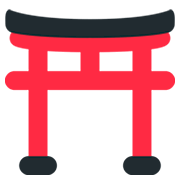 Émoji ⛩️ Sanctuaire Shinto sur Twitter Twemoji 2.0.