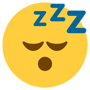 Emoji 😴 Faccina Che Dorme su Twitter Twemoji 2.0.