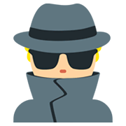 🕵🏼 Emoji Detektiv(in): mittelhelle Hautfarbe Twitter Twemoji 2.0.
