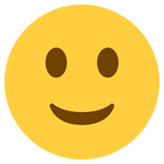 🙂 Emoji leicht lächelndes Gesicht Twitter Twemoji 2.0.