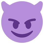😈 Emoji Cara Sonriendo Con Cuernos en Twitter Twemoji 2.0.