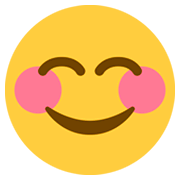 😊 Emoji lächelndes Gesicht mit lachenden Augen Twitter Twemoji 2.0.