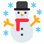 ☃️ Emoji Muñeco De Nieve Con Nieve en Twitter Twemoji 2.0.