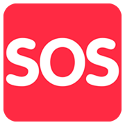 🆘 Emoji SOS-Zeichen Twitter Twemoji 2.0.