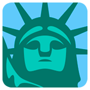 🗽 Emoji Estátua Da Liberdade na Twitter Twemoji 2.0.