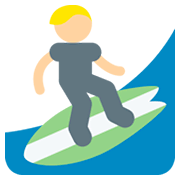 🏄🏼 Emoji Surfer(in): mittelhelle Hautfarbe Twitter Twemoji 2.0.