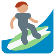Émoji 🏄🏽 Personne Faisant Du Surf : Peau Légèrement Mate sur Twitter Twemoji 2.0.