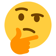 Emoji 🤔 Faccina Concentrata su Twitter Twemoji 2.0.