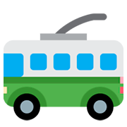 🚎 Emoji ônibus Movido A Eletricidade na Twitter Twemoji 2.0.