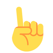 ☝️ Emoji Dedo índice Hacia Arriba en Twitter Twemoji 2.0.