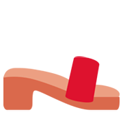 Emoji 👡 Sandalo Da Donna su Twitter Twemoji 2.0.