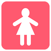 Émoji 🚺 Symbole Toilettes Femmes sur Twitter Twemoji 2.0.