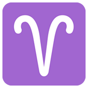 Emoji ♈ Segno Zodiacale Dell’Ariete su Twitter Twemoji 2.2.2.