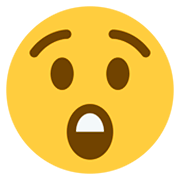 Emoji 😲 Faccina Stupita su Twitter Twemoji 2.2.2.