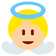 👼🏼 Emoji Bebê Anjo: Pele Morena Clara na Twitter Twemoji 2.2.2.