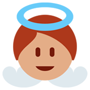 👼🏽 Emoji Bebé ángel: Tono De Piel Medio en Twitter Twemoji 2.2.2.