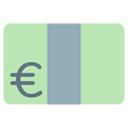 💶 Emoji Billete De Euro en Twitter Twemoji 2.2.2.