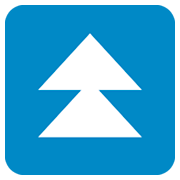 ⏫ Emoji Triángulo Doble Hacia Arriba en Twitter Twemoji 2.2.2.