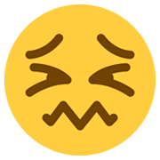 😖 Emoji Cara De Frustración en Twitter Twemoji 2.2.2.