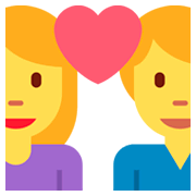 Émoji 💑 Couple Avec Cœur sur Twitter Twemoji 2.2.2.